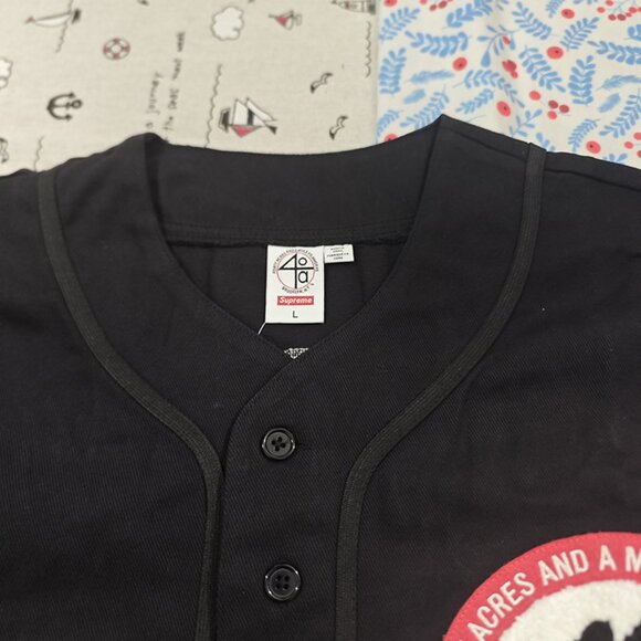 Supreme 40 Acres Twill Baseball Jacket - Picture 2 of 6